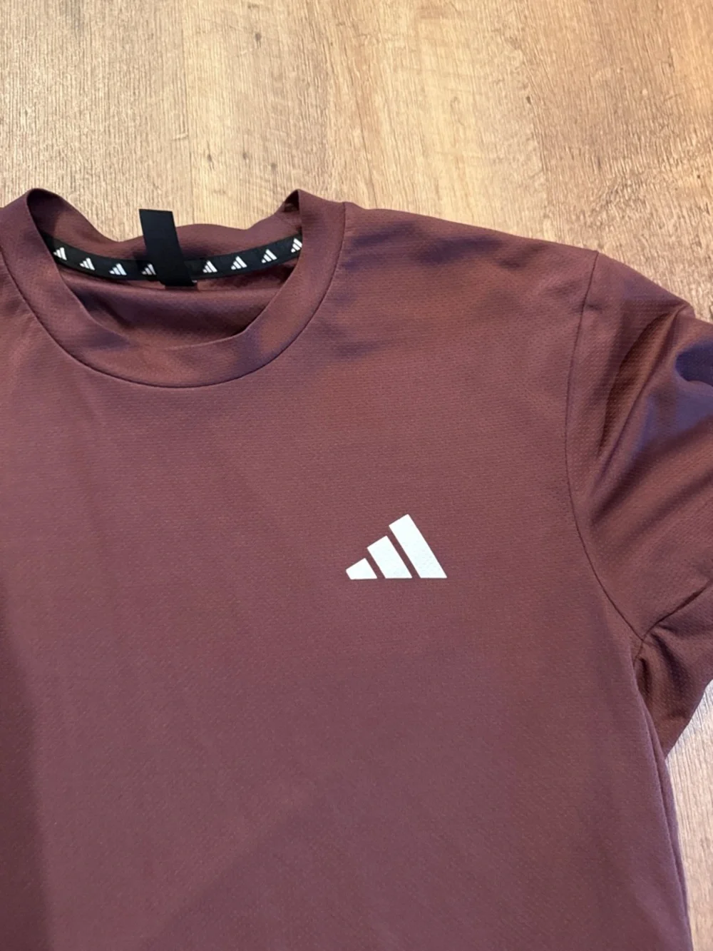 adidas Men's Maroon Athletic Short Sleeve Tee